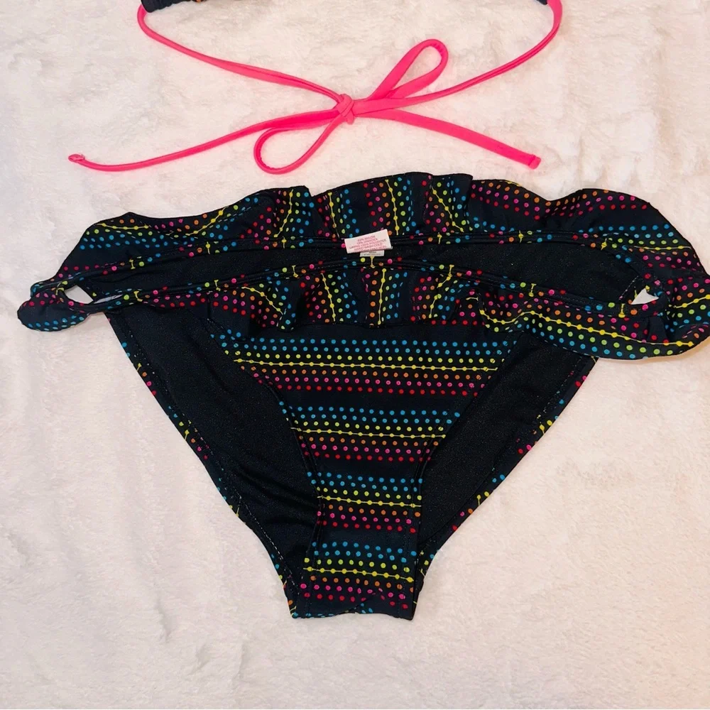 Polka dot rainbow 2 piece swimsuit